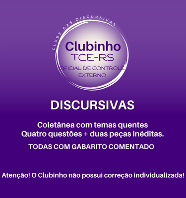 Clubinho - TCE-RS - OFICIAL DE CONTROLE EXTERNO