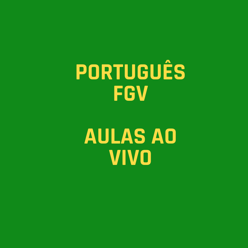 Portugus FGV - Aulas ao Vivo